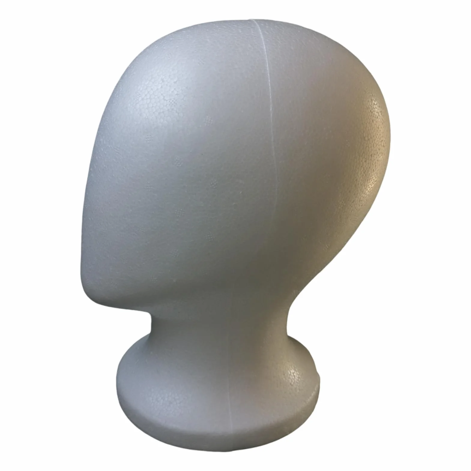 Foam Wig Head, Faceless Mannequin Stand Holder, 10.63x5.98 inches, Lightweight Foam Display Model, Stable Base, Easy Styling surfaces, Ideal for Hairpieces, Hats, Cosmetics, Salon