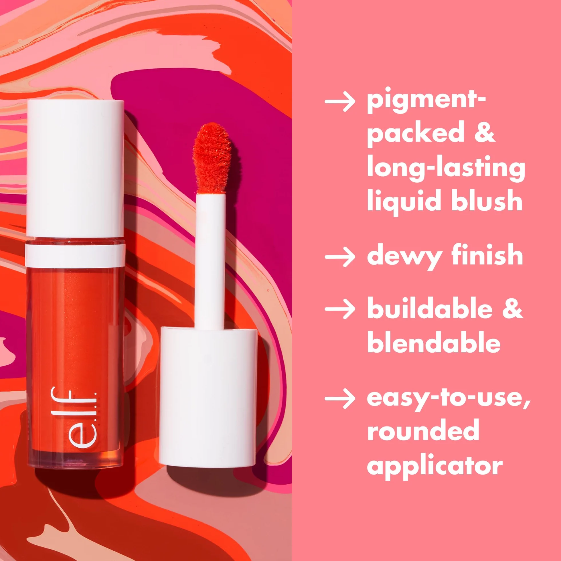 E.L.F. Camo Liquid Róż w Płynie, Berry Well, 4 ml