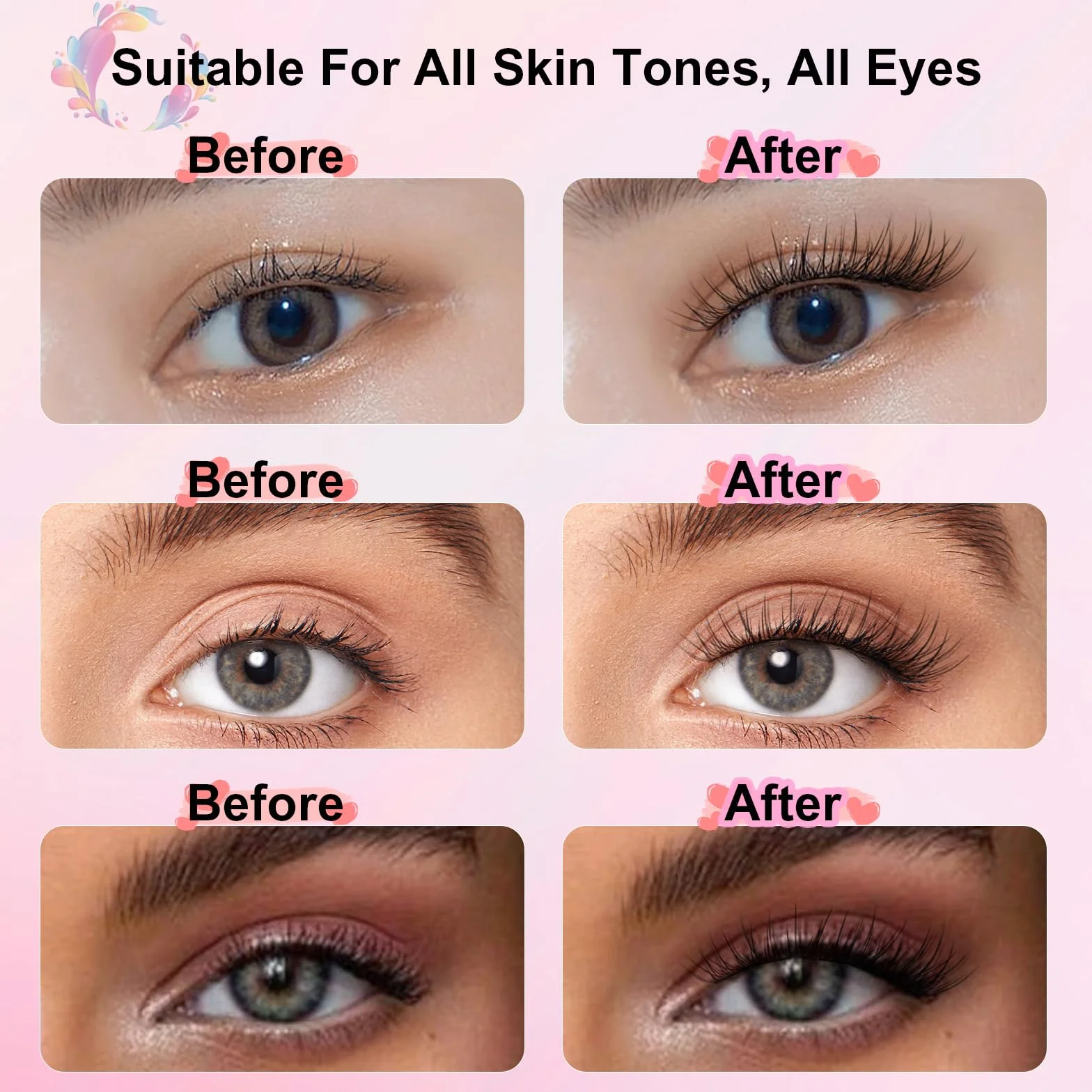 Kępki rzęs EMEDA, Pojedyncze rzęsy Wispy & Natural Cluster Lashes, 144 kępki rzęs, kępki rzęs C Curl, miękkie cienkie paski sztucznych rzęs 10mm 11mm 12mm 13mm Mix (EME134 mix)