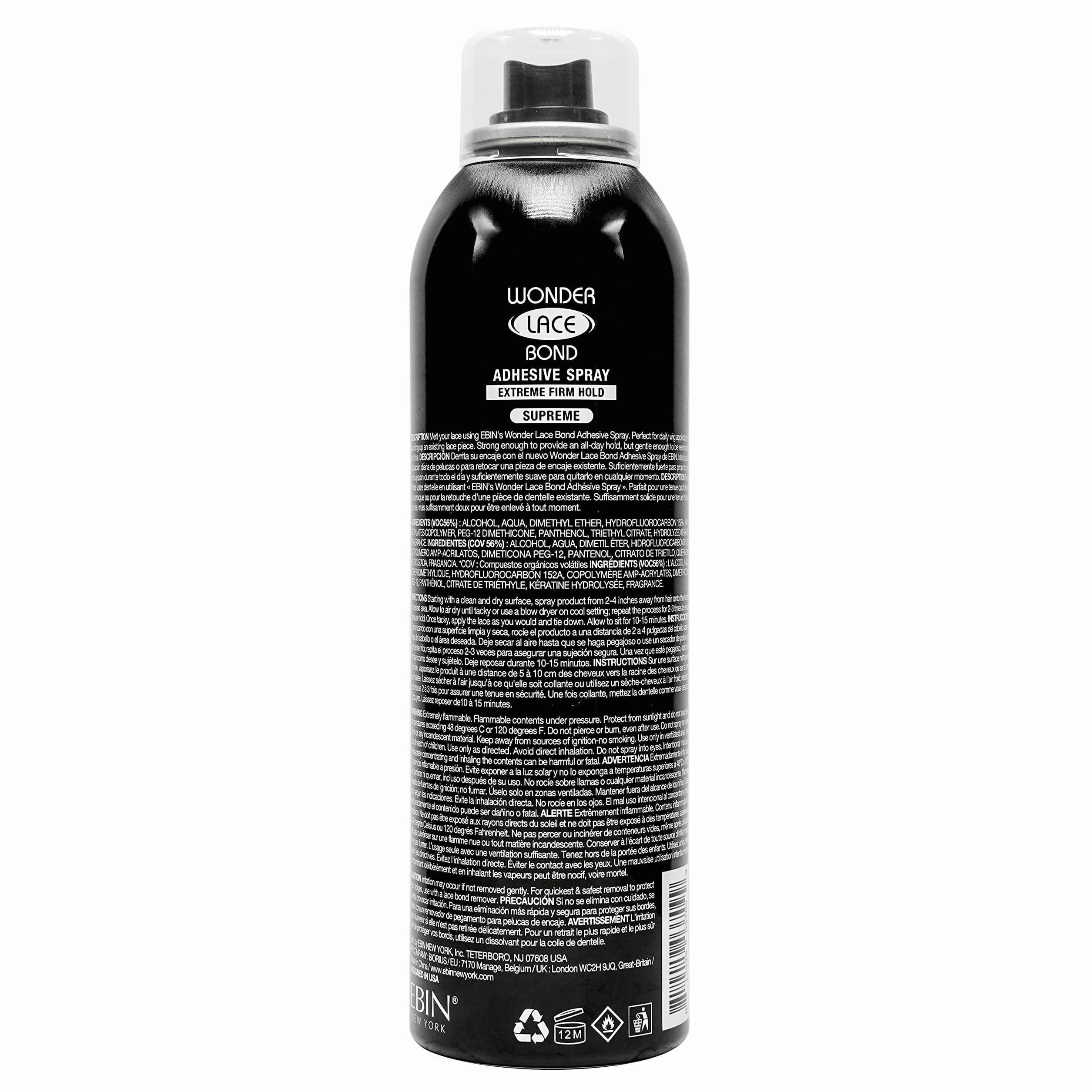 Ebin Wonder lace bond spray supreme 180ml