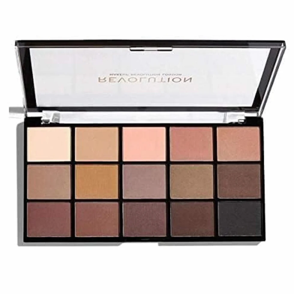 Makeup Revolution - Paleta cieni do powiek – paleta z możliwością ponownego naładowania – Basic Mattes