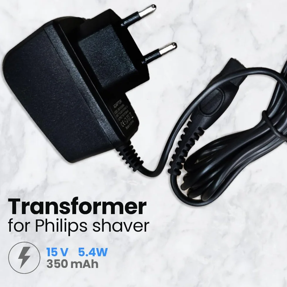 Anakel Home Ładowarka do maszyn do golenia kompatybilna z golarką elektryczną Philips OneBlade modele HQ HS HC RQ AT PT MG BT BG | 15V, 5,4W, 350 mAh, kolor czarny