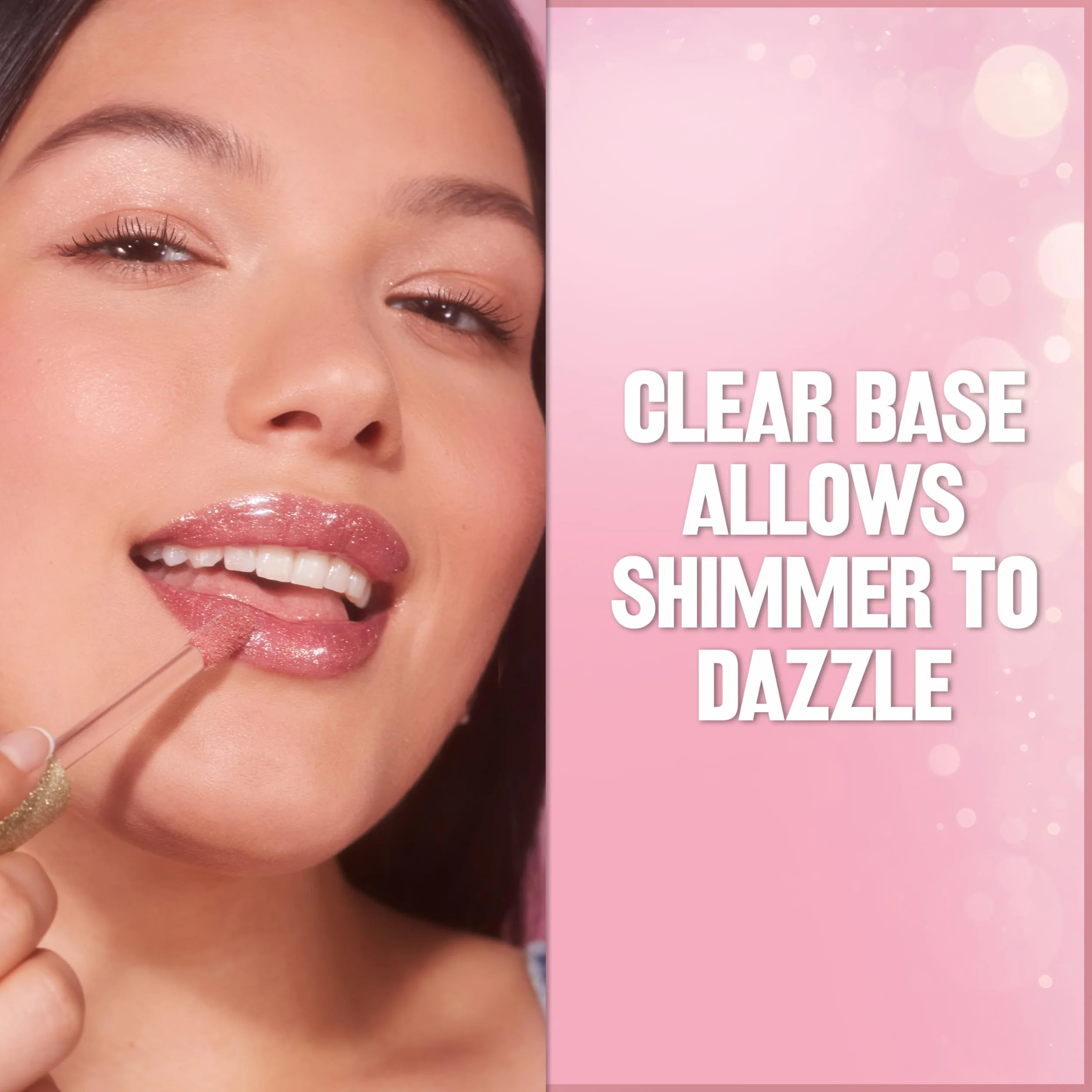 Revlon Super Lustrous Glimmer Gloss, nawilżający i amortyzujący, ultra-błyszczące wykończenie, formuła na bazie roślinnej, 005 Glazed Almond, 3,8 ml