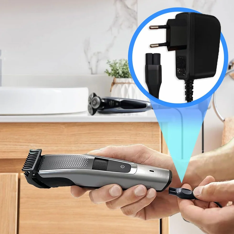 Anakel Home Ładowarka do maszyn do golenia kompatybilna z golarką elektryczną Philips OneBlade modele HQ HS HC RQ AT PT MG BT BG | 15V, 5,4W, 350 mAh, kolor czarny