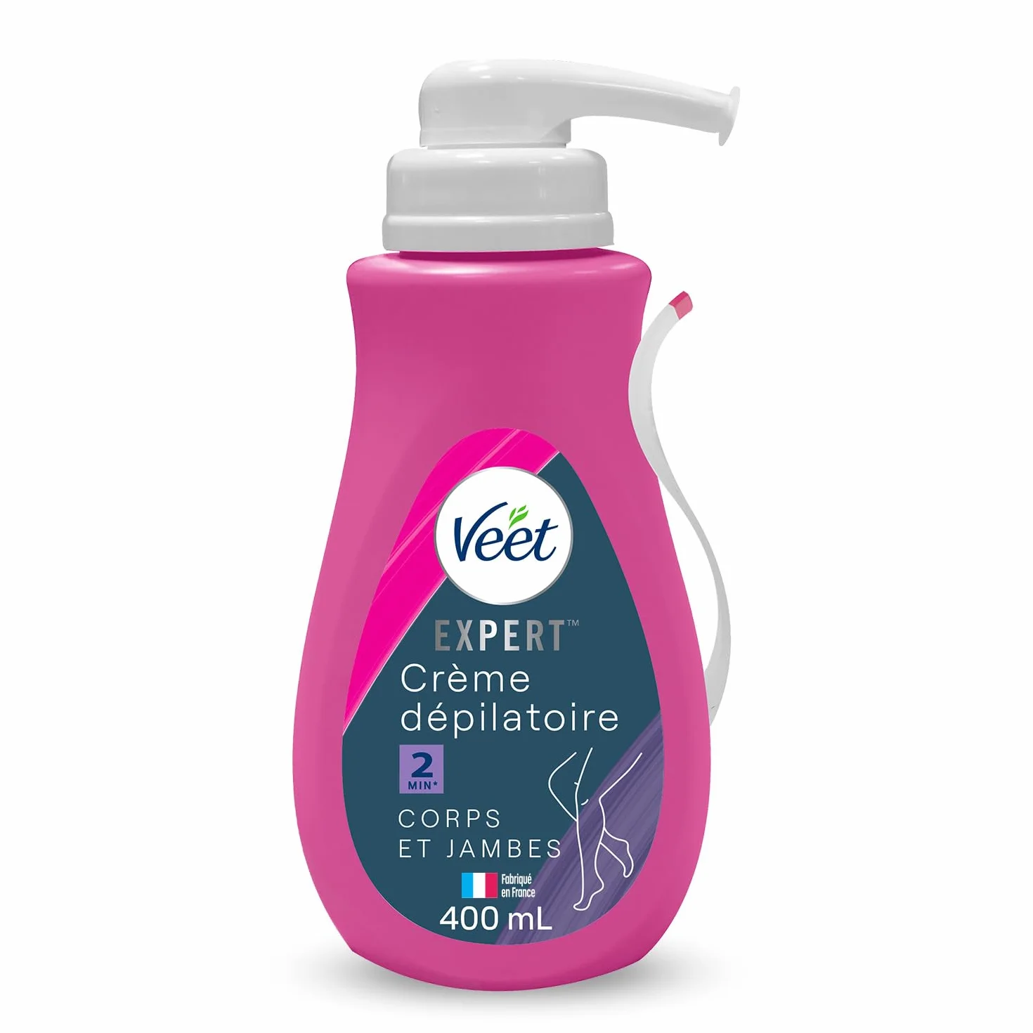 VEET EXPERT - Krem do depilacji z uporczywymi włosami - Ciało i Nogi - Działa w 2 minuty - 400ml