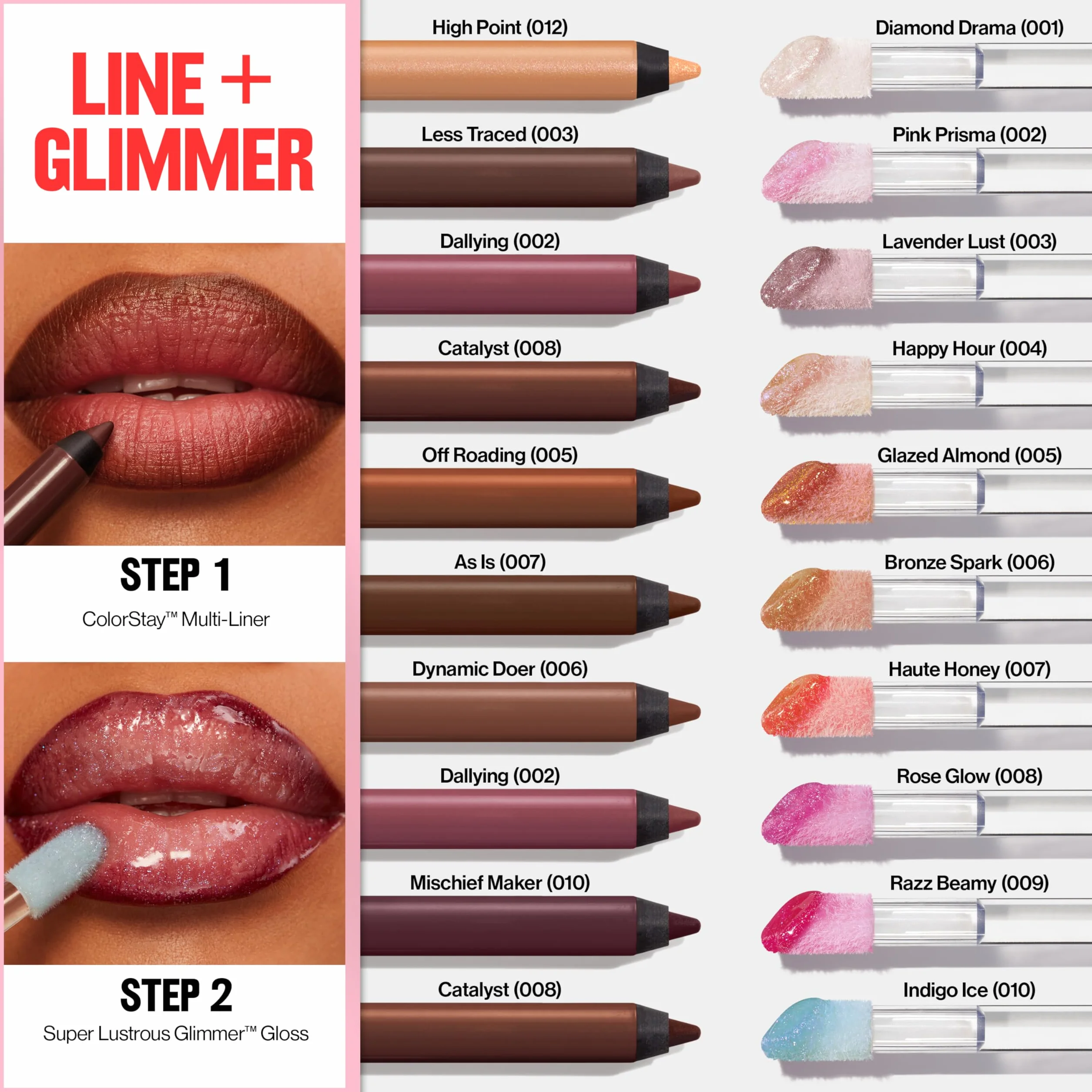 Revlon Super Lustrous Glimmer Gloss, nawilżający i amortyzujący, ultra-błyszczące wykończenie, formuła na bazie roślinnej, 005 Glazed Almond, 3,8 ml