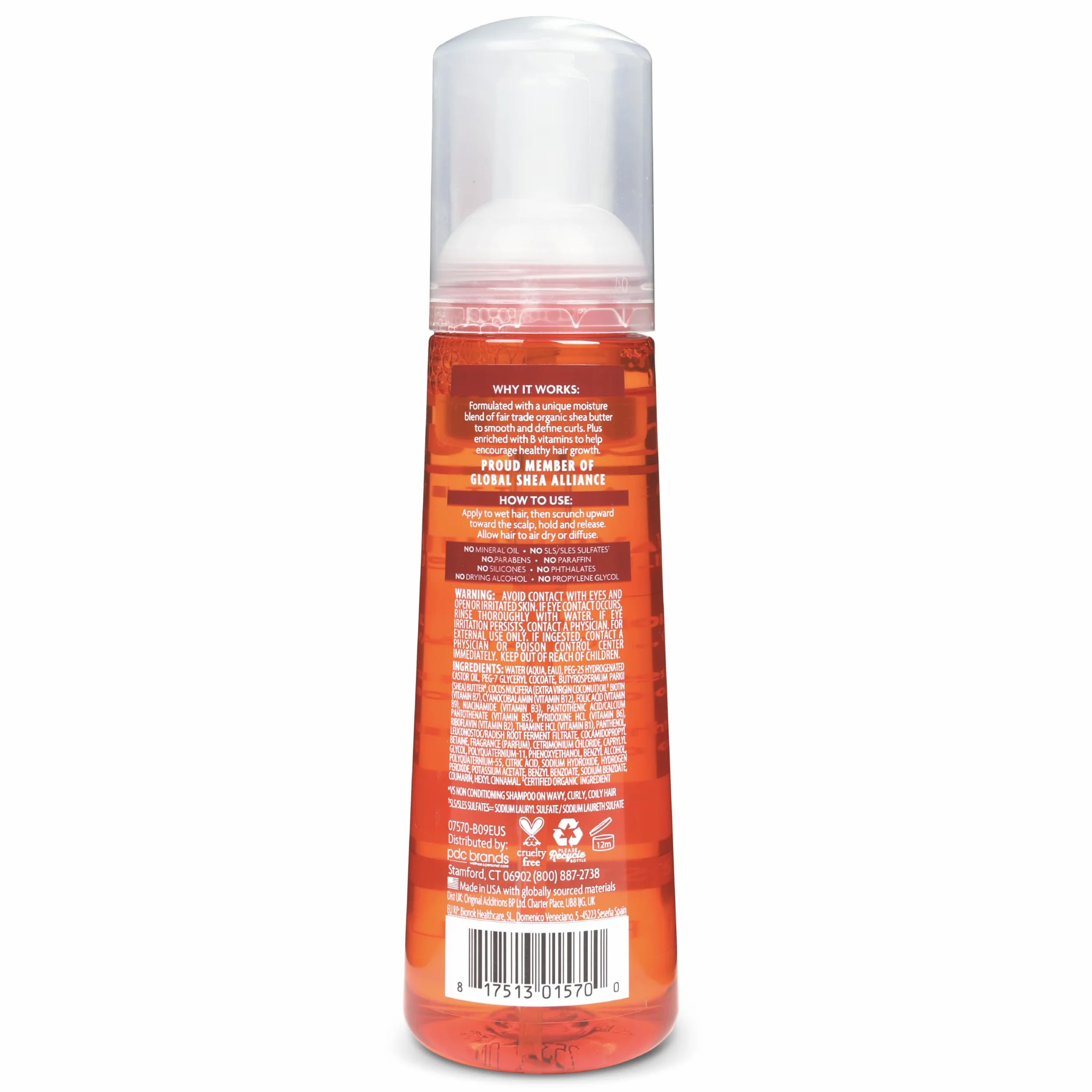 Cantu Shea Butter for Natural Hair Pianka do Loków, 248 ml, 1 Sztuka