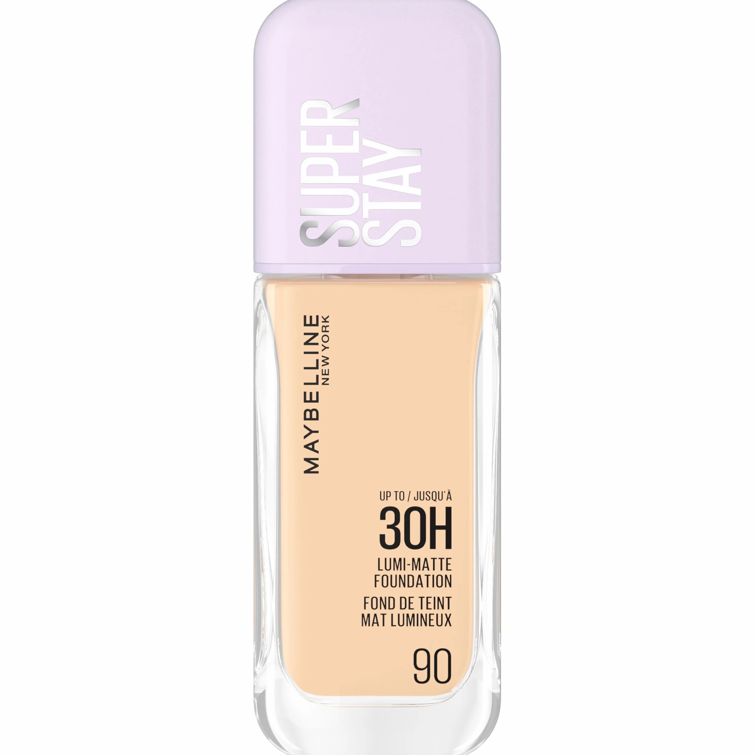 Maybelline New York Super Stay Lumi Matte Foundation, ultra-świeży makjiaż dla matowego wykończenia z nutą blasku, 90, 35 ml