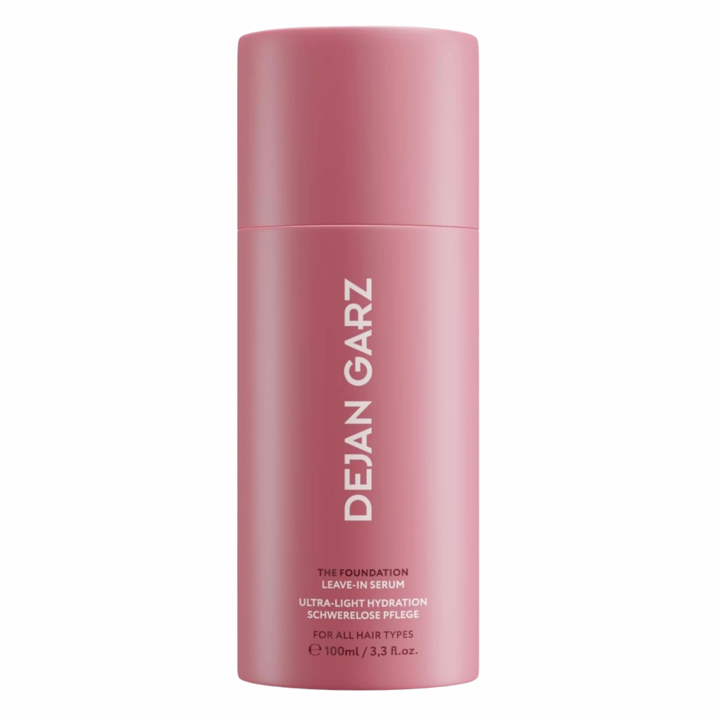 Dejan Garz Leave-In Serum – The Foundation – przeciwzmarszczkowe i nawilżające – do suchych i zniszczonych włosów – łatwa pielęgnacja bez obciążania, 100 ml