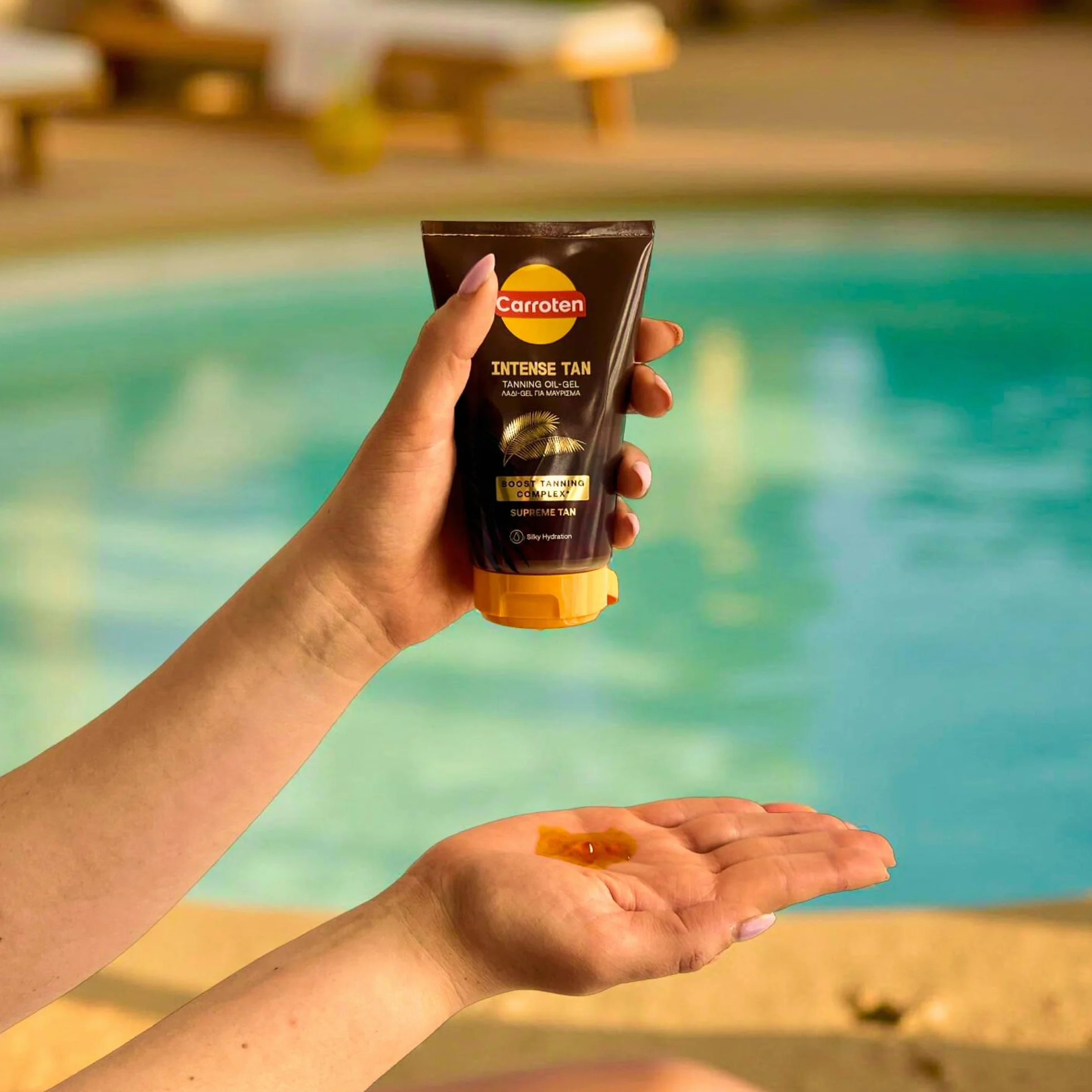 Carroten Intensywny żel do opalania 150 ml SPF0 – przyspieszacz opalania z marchewką i olejkami kokosowymi – olej słoneczny z witaminą A i E – przyspieszacz opalania