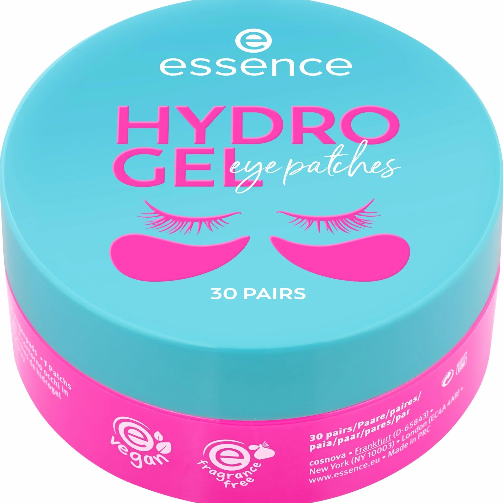 essence Hydrożelowe płatki pod oczy 30 par, nawilżanie, opieka, odprężenie, orzeźwianie (30pair)
