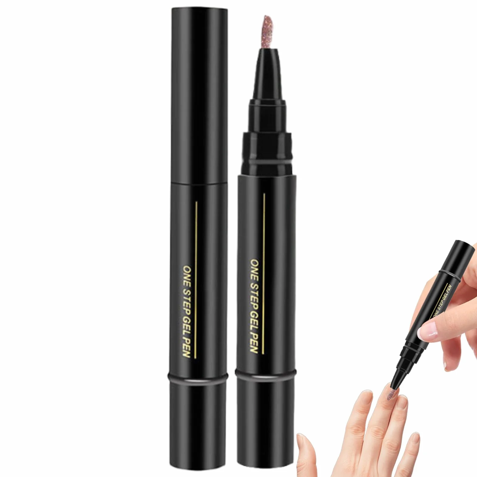 Nail Polish Gel Pens, Quick Dry s Marker, Fast Drying Varnish Color Pen dla dziewcz?t, kobiet, przyjació?, ?atwe ?dzie do manicure w podró?y, prezent, do codziennego u?ytku, 1 sztuka