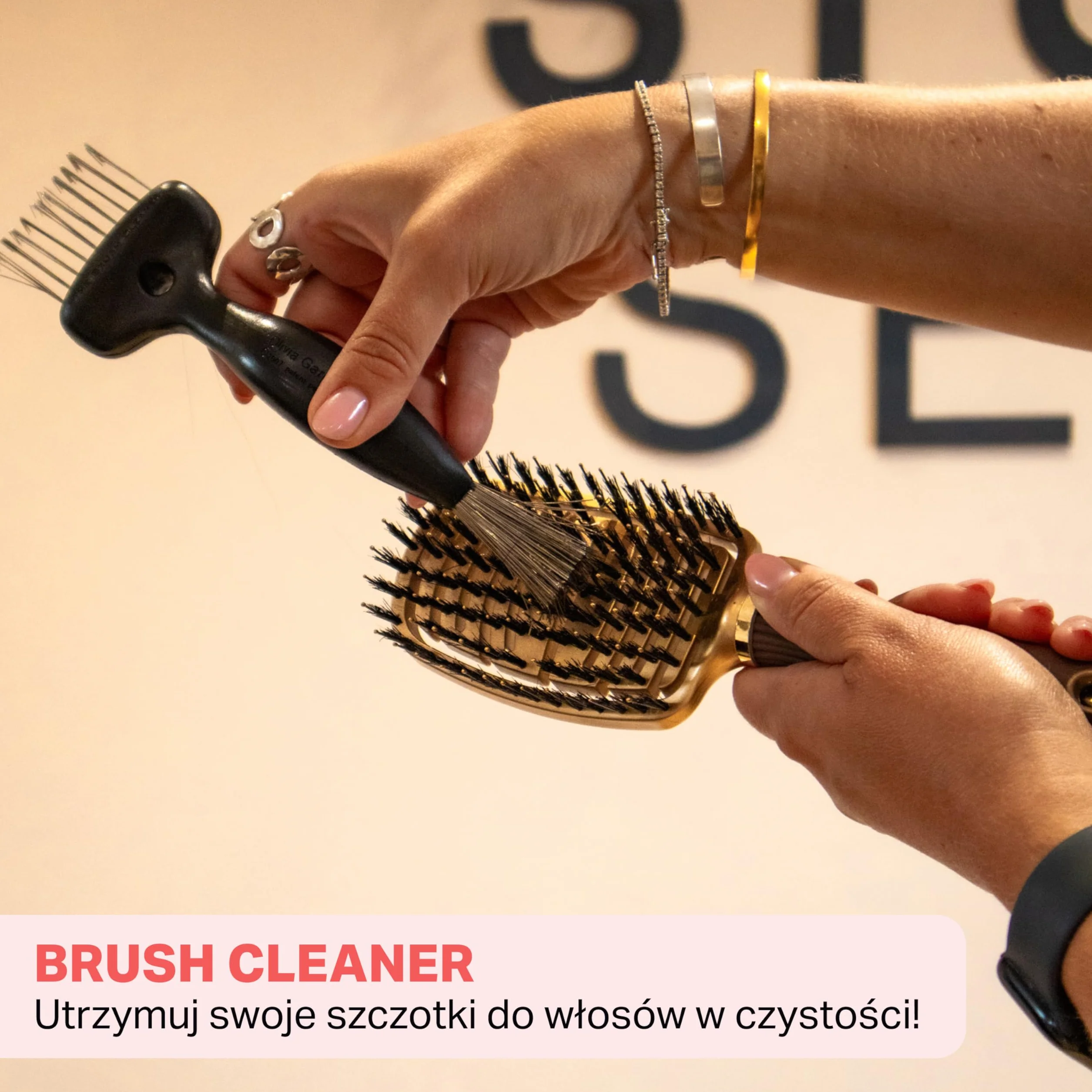 Olivia Garden Olivia Garden Brush Cleaner szczotka do czyszczenia