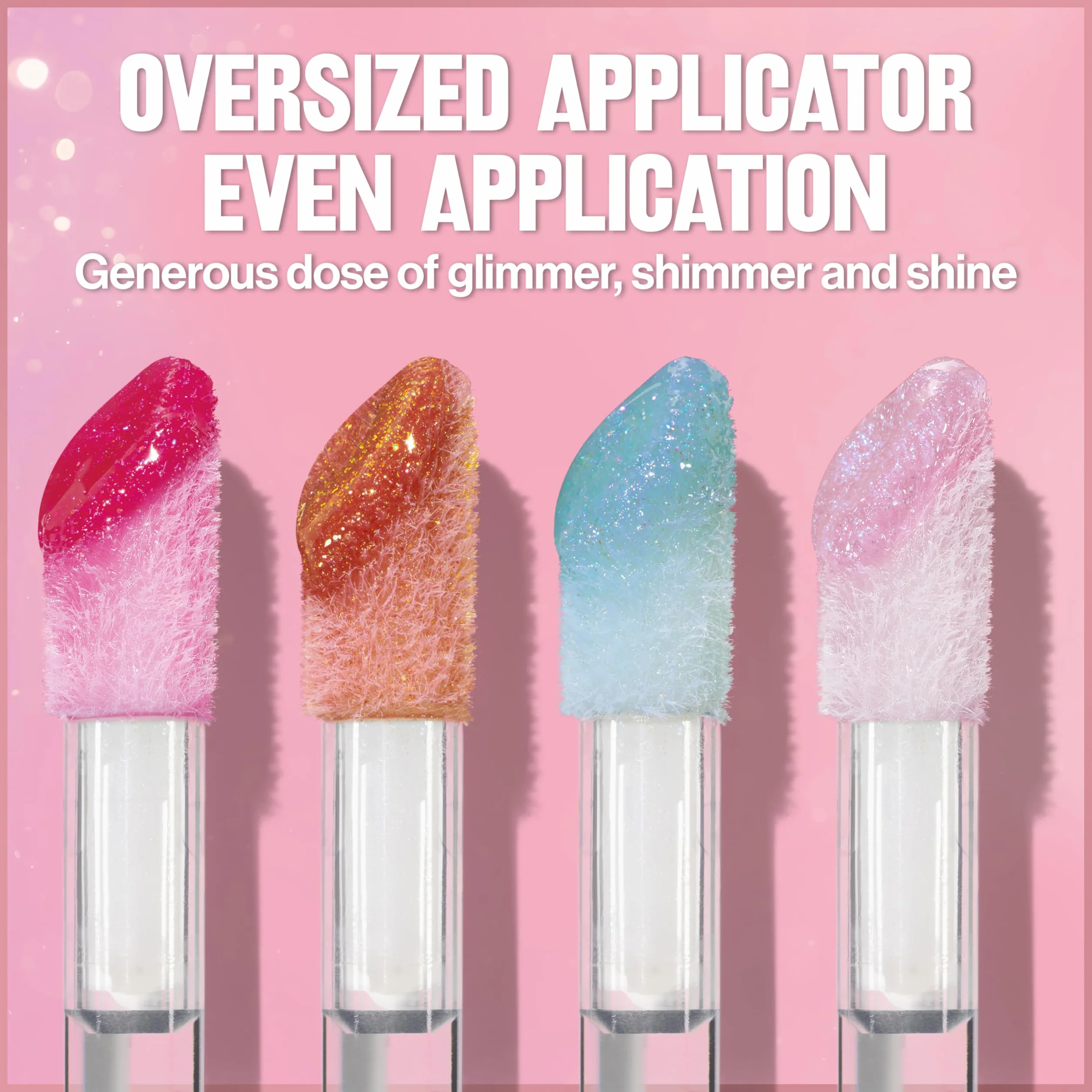 Revlon Super Lustrous Glimmer Gloss, nawilżający i amortyzujący, ultra-błyszczące wykończenie, formuła na bazie roślinnej, 005 Glazed Almond, 3,8 ml
