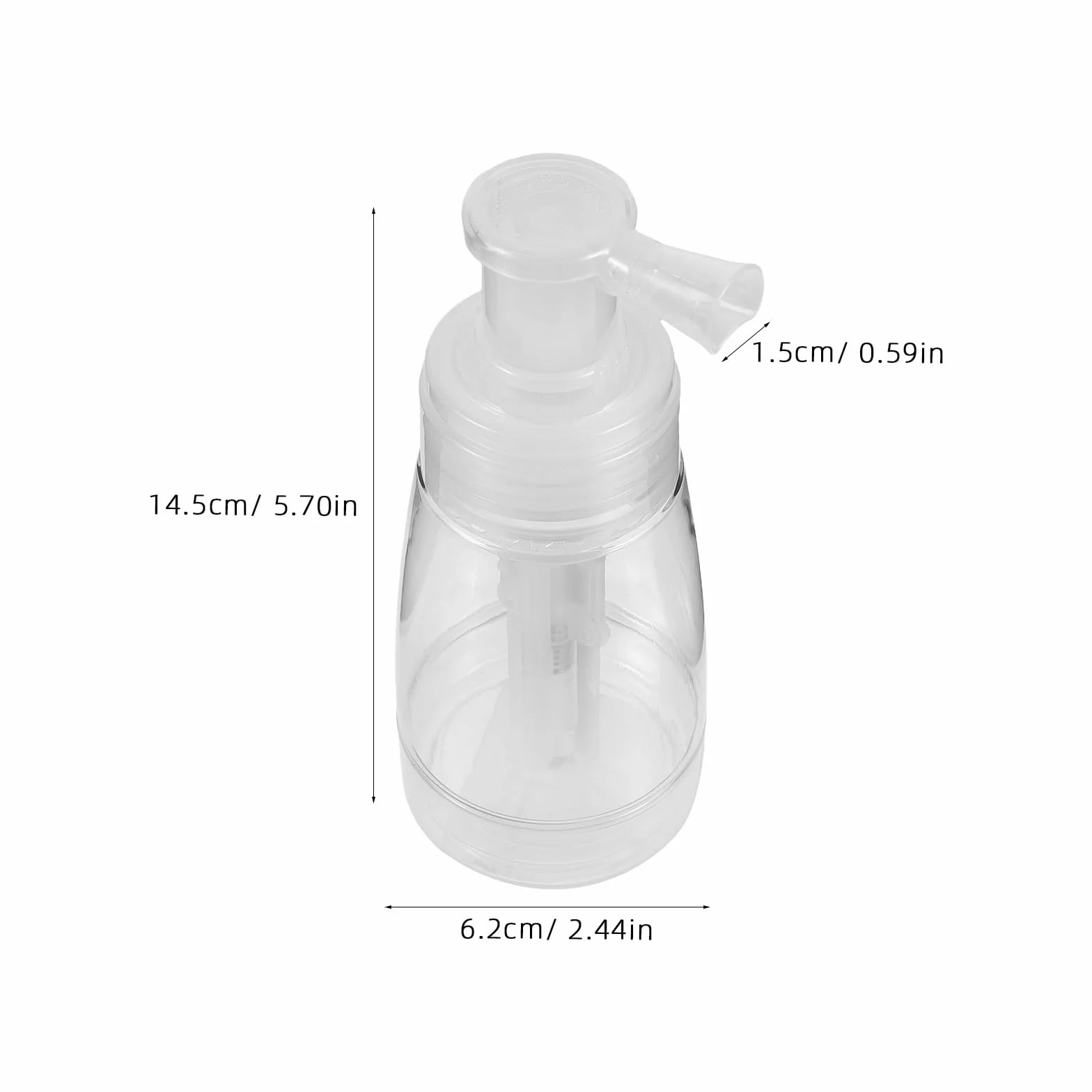 Pusta butelka z atomizerem do pudru, 200 ml precyzyjny aplikator do włókien włosów, przenośny rozpylacz do kosmetyków, napełniany atomizer do pudru do skóry głowy do pielęgnacji urody