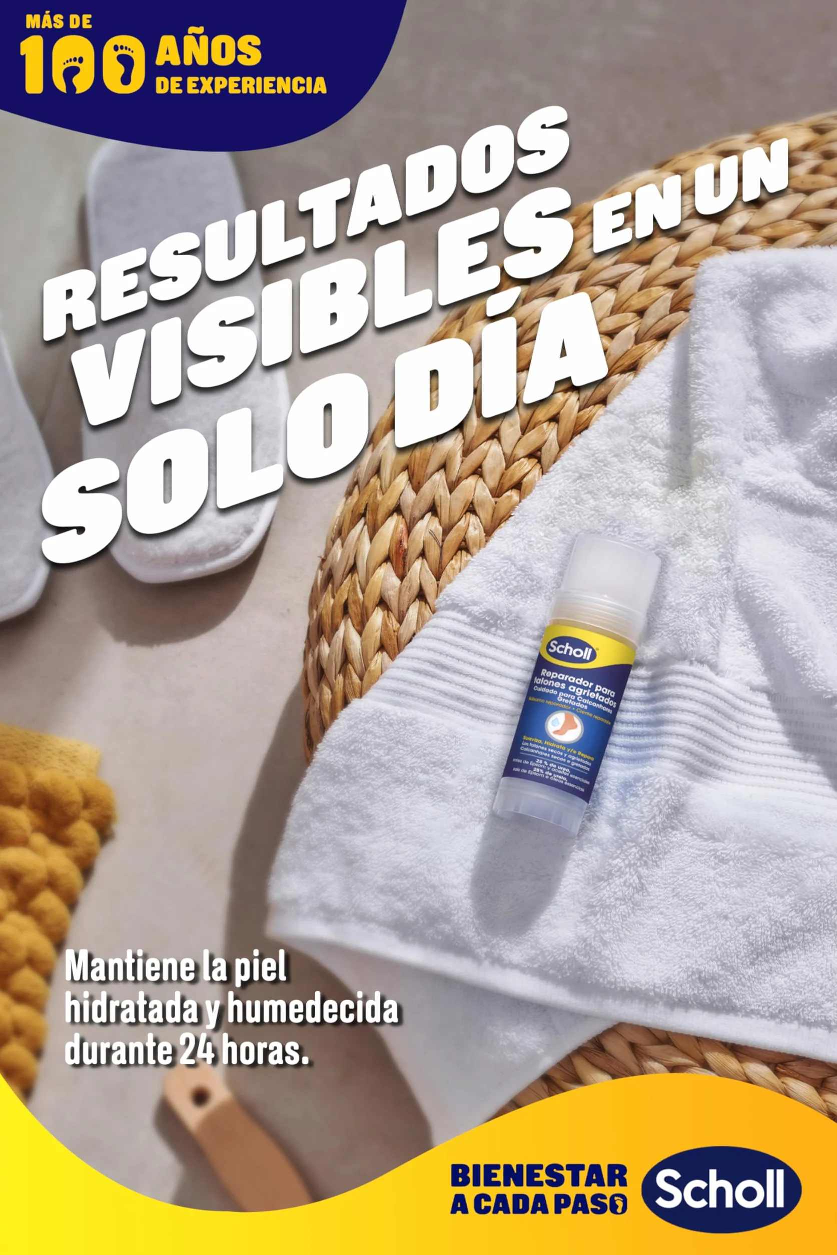 Dr. Scholl's Balsam naprawczy do pękniętych pięt - zmiękcza, hydrata i/lub e Naprawia suche i popękane pięty - 25% mocznika, soli Epsom i olejków eterycznych