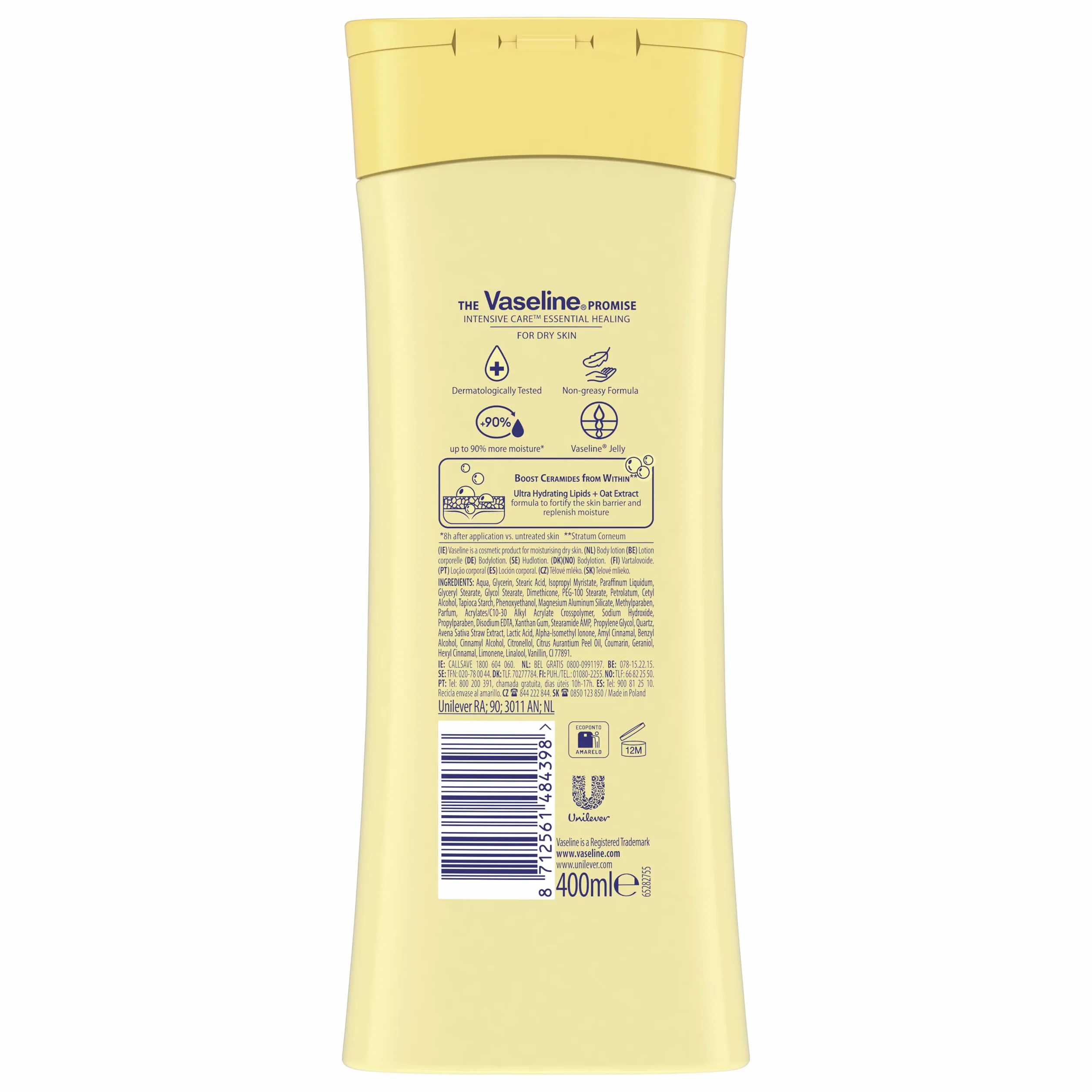 vaseline Intensivpflege Essentiel HYDRATER Daialier balsam do ciała dla bardziej miękkiej, wygładzającej skóry, 400 ml