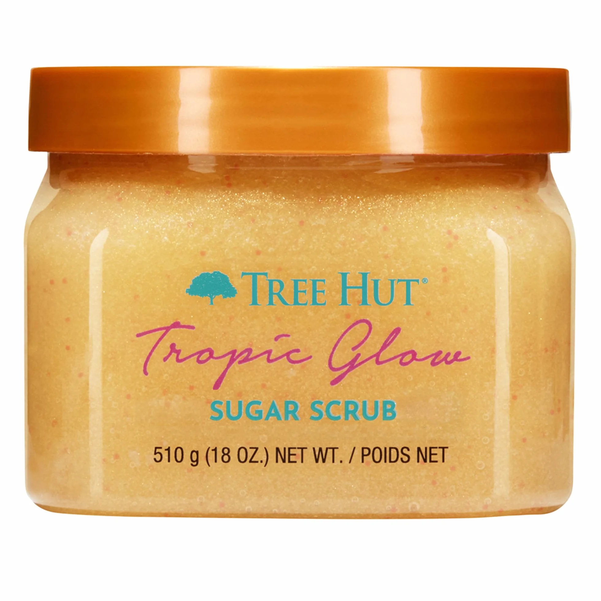 Tree Hut - Cukrowy peeling do ciała - Tropic Glow - Butelka 510 g - Zawiera witaminę C i masło shea - Pomaga przywrócić połysk skóry - Odżywia głęboko i wygładza suchą skórę