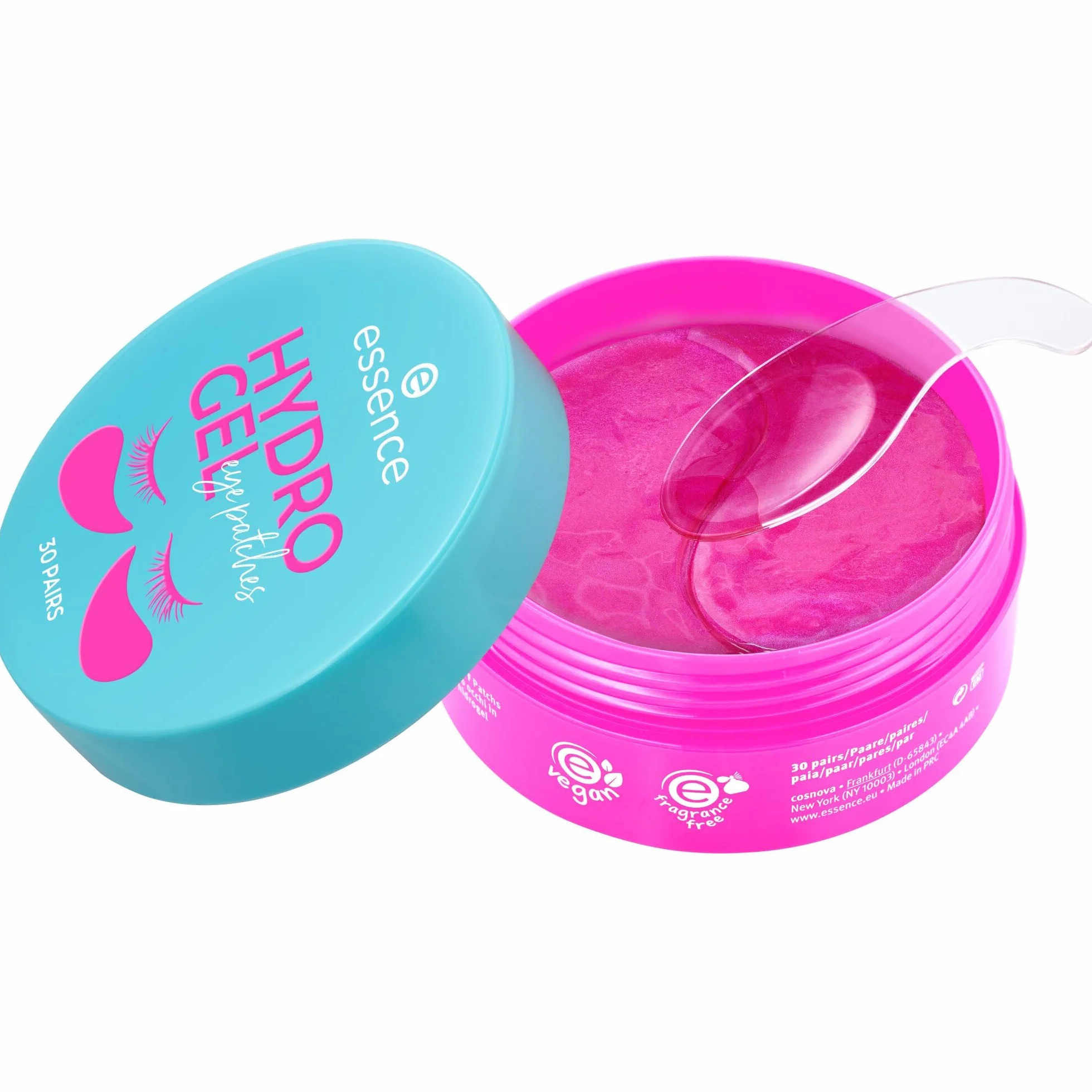 essence Hydrożelowe płatki pod oczy 30 par, nawilżanie, opieka, odprężenie, orzeźwianie (30pair)