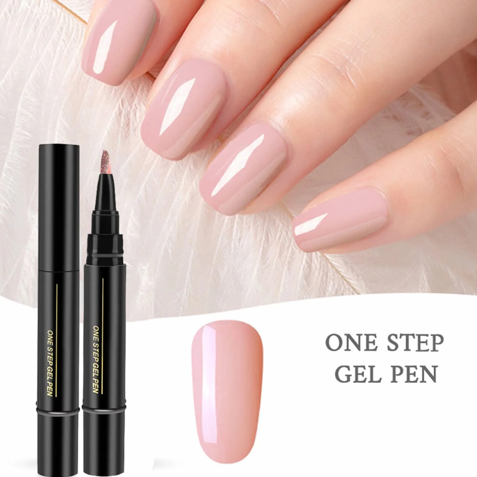Nail Polish Gel Pens, Quick Dry s Marker, Fast Drying Varnish Color Pen dla dziewcz?t, kobiet, przyjació?, ?atwe ?dzie do manicure w podró?y, prezent, do codziennego u?ytku, 1 sztuka