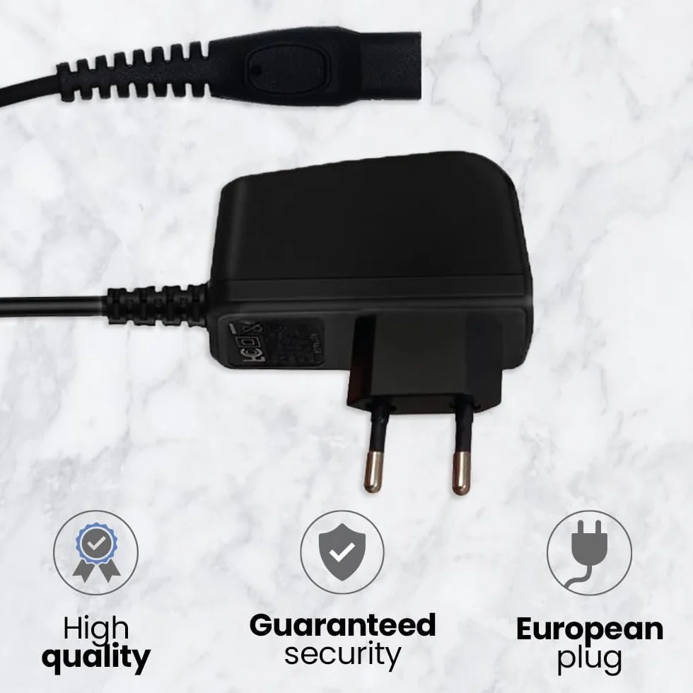 Anakel Home Ładowarka do maszyn do golenia kompatybilna z golarką elektryczną Philips OneBlade modele HQ HS HC RQ AT PT MG BT BG | 15V, 5,4W, 350 mAh, kolor czarny