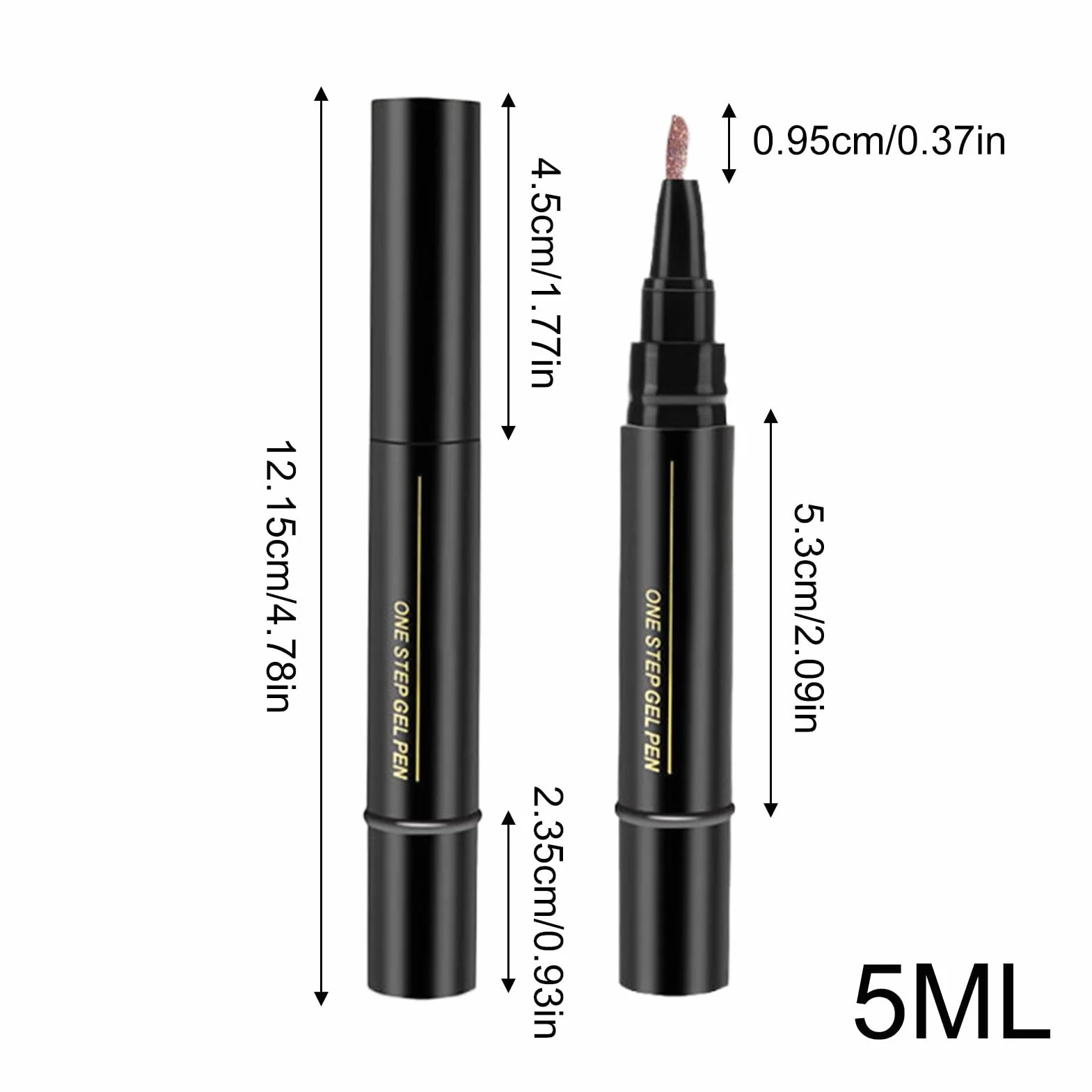 Nail Polish Gel Pens, Quick Dry s Marker, Fast Drying Varnish Color Pen dla dziewcz?t, kobiet, przyjació?, ?atwe ?dzie do manicure w podró?y, prezent, do codziennego u?ytku, 1 sztuka