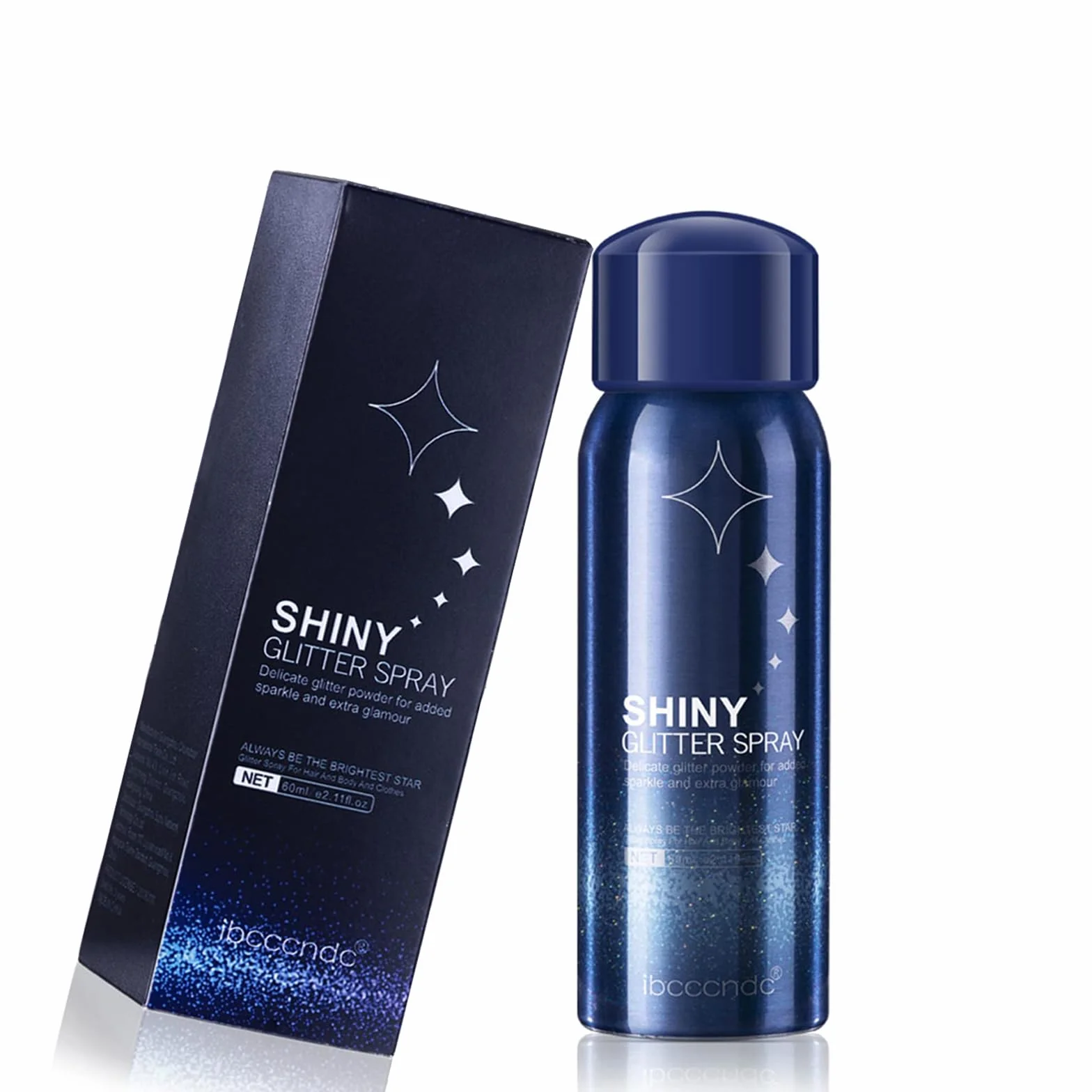 Błyszczący lakier do włosów, 60 ml, błyszczący spray do włosów i ciała, brokatowy spray do ciała, brokatowy spray do twarzy, na Halloween, karnawał, urodziny