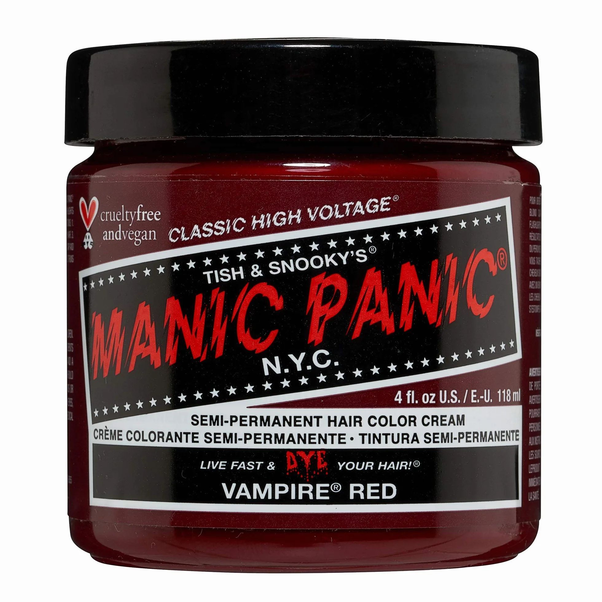 Manic Panic High Voltage Vampire Red Classic Hair Color 118ml