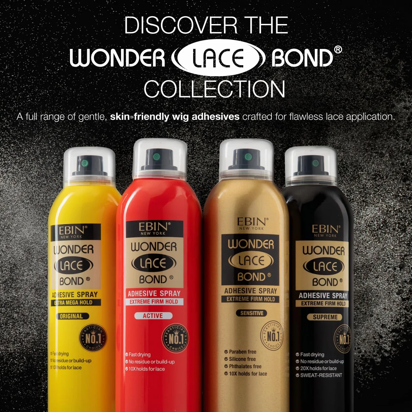 Ebin Wonder lace bond spray supreme 180ml