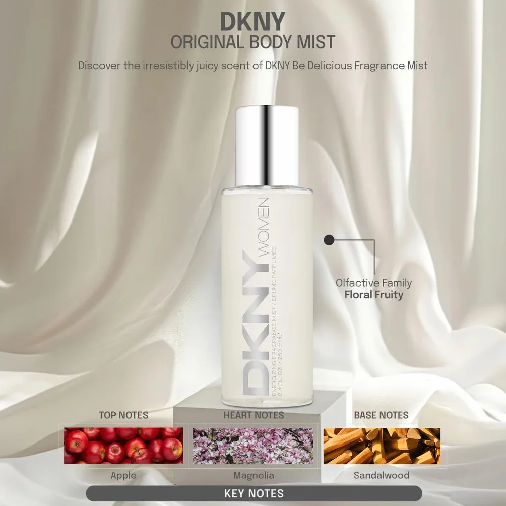 DKNY Women, mgiełka perfumowana dla kobiet, zapach cytrynowo-kwiatowy, do codziennego użytku, 250 ml