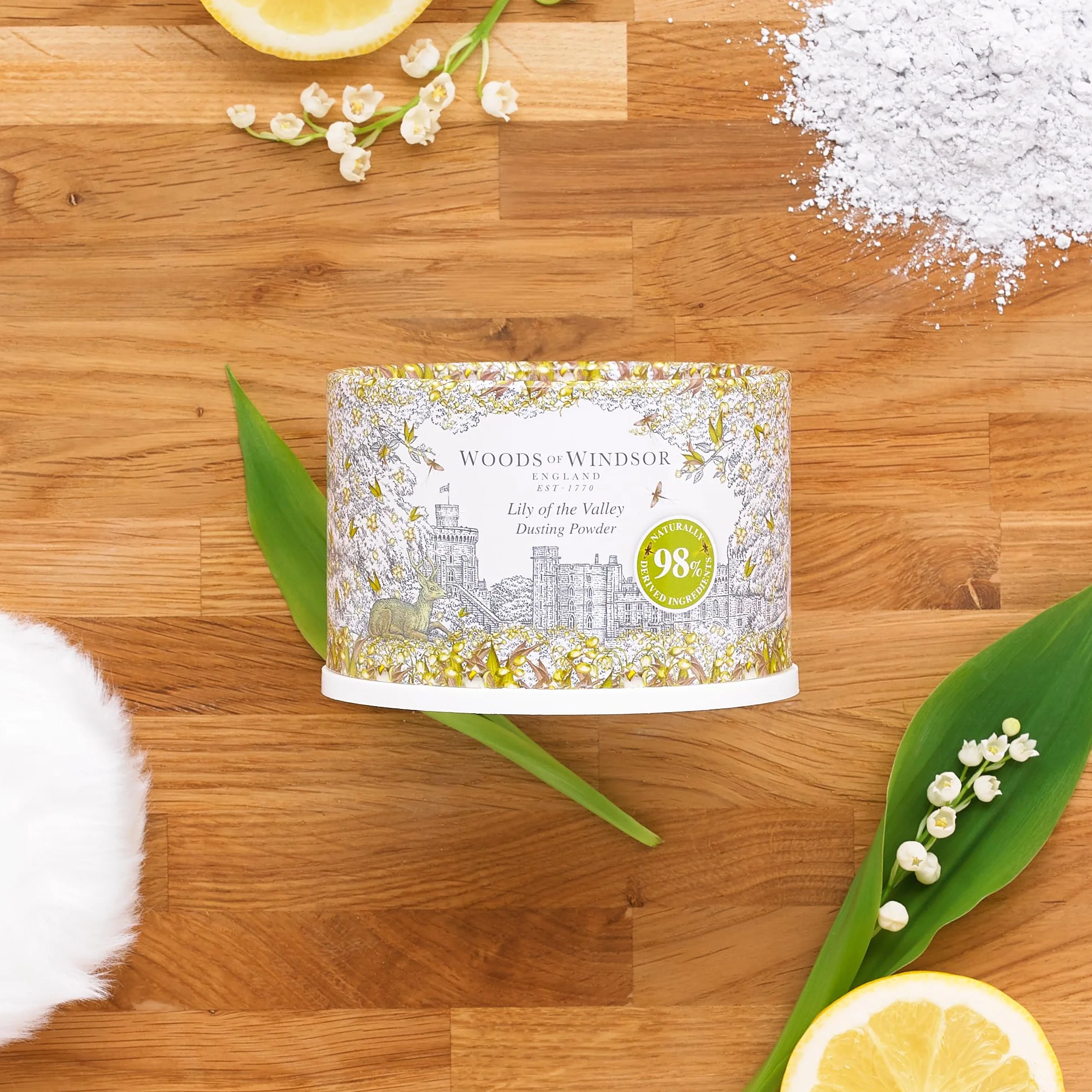 Woods of Windsor Lily of the Valley Dusting Powder 100 g