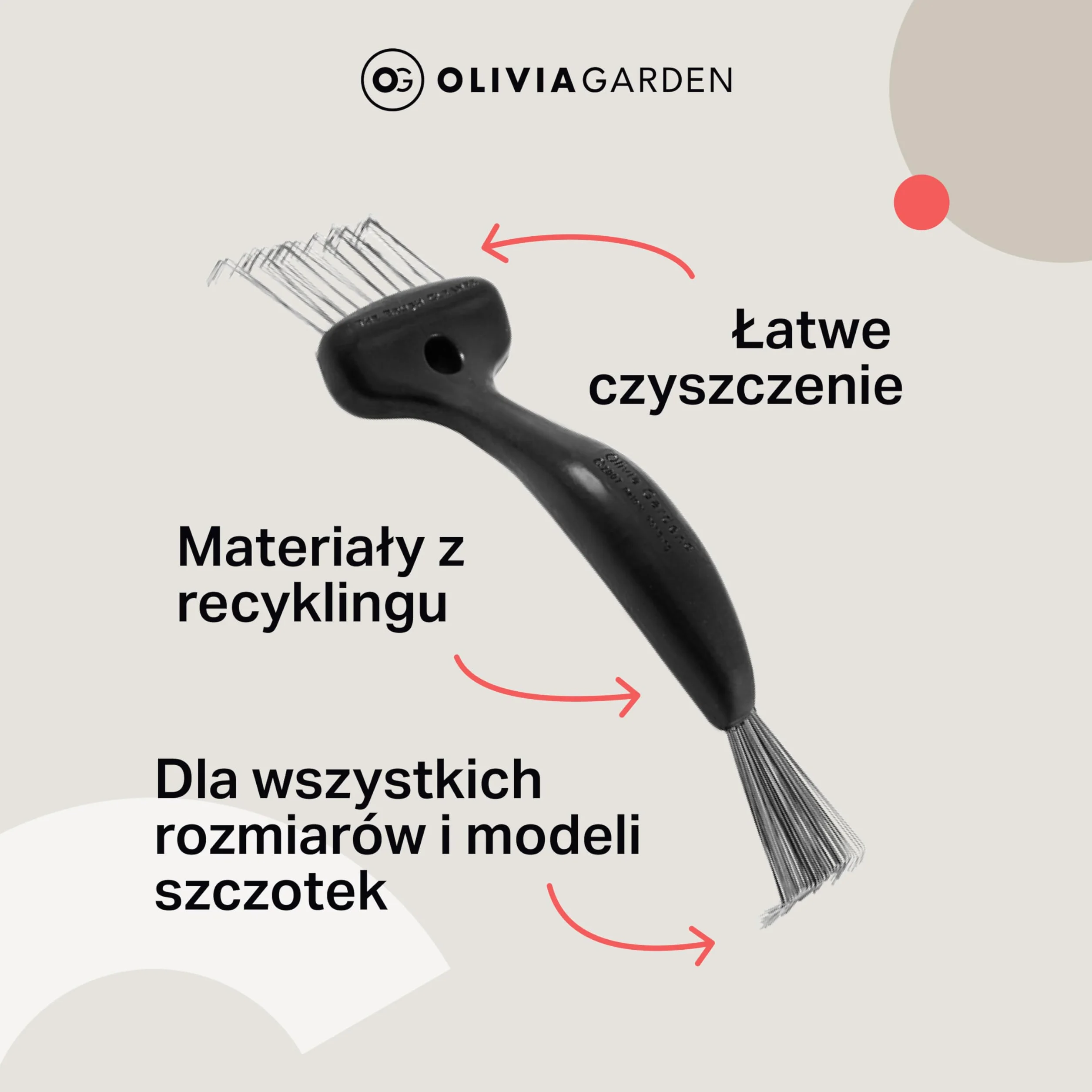 Olivia Garden Olivia Garden Brush Cleaner szczotka do czyszczenia